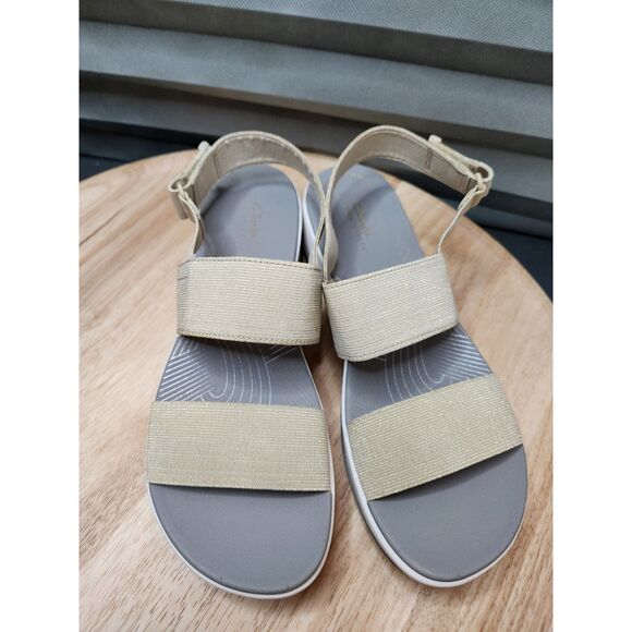 Clarks Arla Jacory Sandals Women's size 10 Soft Gold - Picture 6 of 7